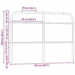 VidaXL 4100289 headboard/footboard Oak - Additional view 7