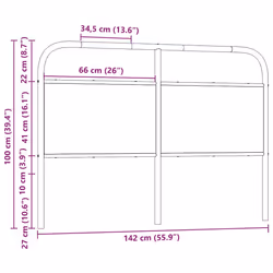 VidaXL 4100290 headboard/footboard Oak - Additional view 7