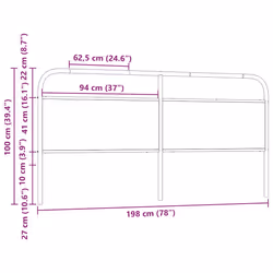 VidaXL 4100295 headboard/footboard Oak - Additional view 7