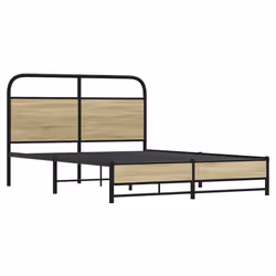 vidaXL Bed Frame without Mattress 120x200 cm Sonoma Oak Engineered Wood