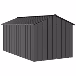 vidaXL Dog House with Roof Pet House Dog Shelter Dog Kannel Galvanised Steel - anthracite, 114 x 202 x 101 cm - Additional view 4