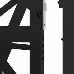 vidaXL Garden Gate 105x180 cm Weathering Steel Flame Design fence gate - steel/black, 105 x 205 cm/light design - Additional view 7