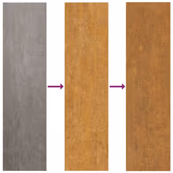 vidaXL Garden Gate 105x180 cm Weathering Steel Flame Design fence gate - weathering steel/brown, 105 x 130 cm/leaf design - Additional view 8