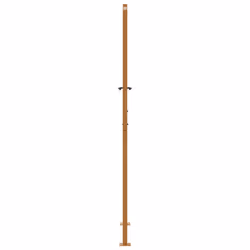vidaXL Garden Gate 105x180 cm Weathering Steel Flame Design fence gate - weathering steel/brown, 105 x 205 cm/leaf design - Additional view 5
