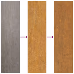 vidaXL Garden Gate 105x180 cm Weathering Steel Flame Design fence gate - weathering steel/brown, 105 x 155 cm/flame design - Additional view 8