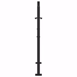 vidaXL Garden Gate 105x180 cm Weathering Steel Flame Design fence gate - steel/black, 105 x 106 cm/cross design - Additional view 4