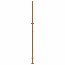 vidaXL Garden Gate 105x180 cm Weathering Steel Flame Design fence gate - weathering steel/brown, 105 x 205 cm/cross design - Additional view 5