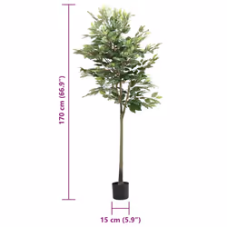 vidaXL Artificial Ficus Tree 480 Leaves 130 cm Green artificial plant - 170 cm