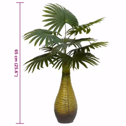 vidaXL Artificial Palm Plant 9 Leaves 65 cm Green artificial plant - Additional view 4
