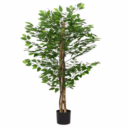 vidaXL Artificial Ficus Plant 1260 Leaves 200 cm Green artificial plant - 120 cm