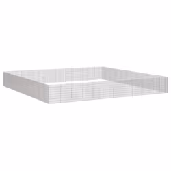 vidaXL Free Range Animal Enclosure Rabbit Cage Animal Cage Galvanised Iron - 54 x 80 cm
