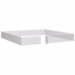 vidaXL Free Range Animal Enclosure Rabbit Cage Animal Cage Galvanised Iron - 54 x 80 cm - Additional view 5