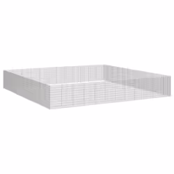 vidaXL Free Range Animal Enclosure Rabbit Cage Animal Cage Galvanised Iron - 54 x 100 cm