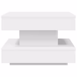 vidaXL Coffee Table 360-Degree Rotatable Hallway End Table Tea Side Table - white, 50 x 50 x 34.5 cm - Additional view 4