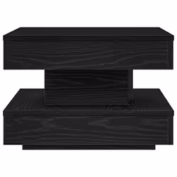 vidaXL Coffee Table 360-Degree Rotatable Hallway End Table Tea Side Table - black, 50 x 50 x 34.5 cm - Additional view 4