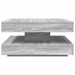 vidaXL Coffee Table 360-Degree Rotatable Hallway End Table Tea Side Table - grey sonoma, 70 x 70 x 34.5 cm - Additional view 4
