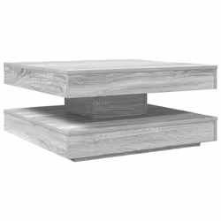 vidaXL Coffee Table 360-Degree Rotatable Hallway End Table Tea Side Table - grey sonoma, 70 x 70 x 34.5 cm - Additional view 5