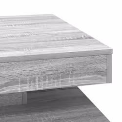 vidaXL Coffee Table 360-Degree Rotatable Hallway End Table Tea Side Table - grey sonoma, 70 x 70 x 34.5 cm - Additional view 7