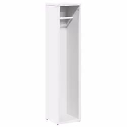 vidaXL Bathroom Cabinet with Roll Holder Storage Unit Vanity Unit - white