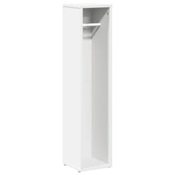 vidaXL Bathroom Cabinet with Roll Holder Storage Unit Vanity Unit - white