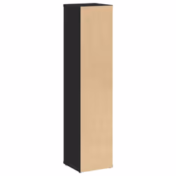 vidaXL Bathroom Cabinet with Roll Holder Storage Unit Vanity Unit - black - Additional view 5