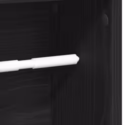 vidaXL Bathroom Cabinet with Roll Holder Storage Unit Vanity Unit - black - Additional view 6