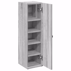 vidaXL Bathroom Cabinet with Roll Holder Concrete Grey 20.5x22x72 cm - grey sonoma - Additional view 4