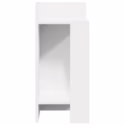 vidaXL Side Tables with Shelf Hallway Tea End Table Centre Accent Sofa Table - white, 1 pcs - Additional view 4