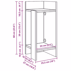 VidaXL 858547 coffee/side/end table - Additional view 8