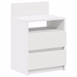 vidaXL Bedside Cabinets with 2 Drawers Nightstand Bed Side Table Side Cabinet - white, 1 pcs