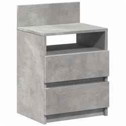 vidaXL Bedside Cabinets with 2 Drawers Nightstand Bed Side Table Side Cabinet - concrete grey, 1 pcs
