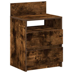 vidaXL Bedside Cabinets with 2 Drawers Nightstand Bed Side Table Side Cabinet - smoked oak, 1 pcs