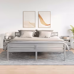 vidaXL Bedside Cabinets with 2 Drawers Nightstand Bed Side Table Side Cabinet - grey sonoma, 2 pcs