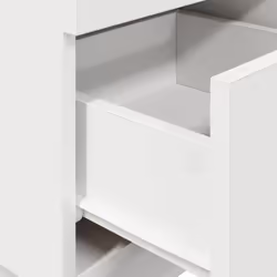 vidaXL Bedside Cabinets 2 pcs with 2 Drawers White 36x36x68 cm bedside table - White, 1 pcs - Additional view 7