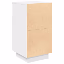 vidaXL Bedside Cabinets 2 pcs with 2 Drawers White 36x36x68 cm bedside table - White, 2 pcs - Additional view 7