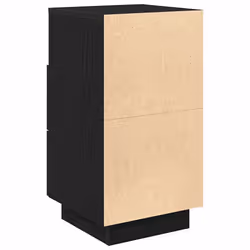 vidaXL Bedside Cabinets 2 pcs with 2 Drawers White 36x36x68 cm bedside table - Black, 1 pcs - Additional view 7