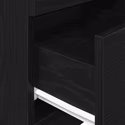 vidaXL Bedside Cabinets 2 pcs with 2 Drawers White 36x36x68 cm bedside table - Black, 1 pcs - Additional view 8