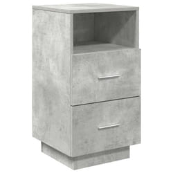 vidaXL Bedside Cabinets 2 pcs with 2 Drawers White 36x36x68 cm bedside table - Concrete grey, 1 pcs