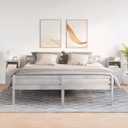 vidaXL Bedside Cabinets 2 pcs with 2 Drawers White 36x36x68 cm bedside table - Concrete grey, 2 pcs - Additional view 2