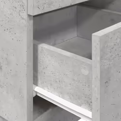 vidaXL Bedside Cabinets 2 pcs with 2 Drawers White 36x36x68 cm bedside table - Concrete grey, 2 pcs - Additional view 8
