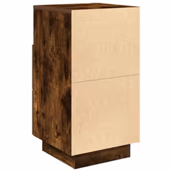 vidaXL Bedside Cabinets 2 pcs with 2 Drawers White 36x36x68 cm bedside table - Smoked oak, 2 pcs - Additional view 7