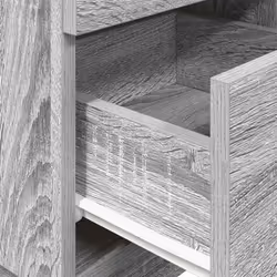vidaXL Bedside Cabinets 2 pcs with 2 Drawers White 36x36x68 cm bedside table - Grey sonoma, 1 pcs - Additional view 7