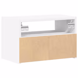 VidaXL 858597 nightstand/bedside table 1 drawer(s) White - Additional view 7
