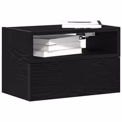 VidaXL 858598 nightstand/bedside table Black