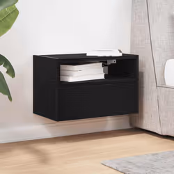 VidaXL 858598 nightstand/bedside table Black