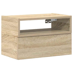 VidaXL 858601 nightstand/bedside table 1 drawer(s) Oak