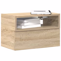 VidaXL 858601 nightstand/bedside table 1 drawer(s) Oak