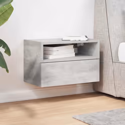 VidaXL 858602 nightstand/bedside table Concrete colour