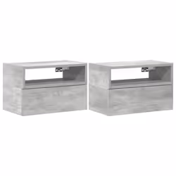 VidaXL 858603, Concrete colour, 1 drawer(s), Wood, 60 kg, 5 kg, 450 x 260 x 150 mm