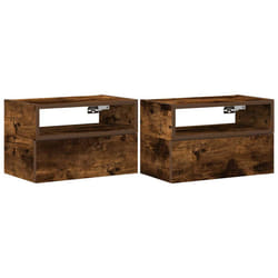 VidaXL 858605 nightstand/bedside table 1 drawer(s) Oak